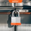 HZSY Padlocks Keyed Alike, Pack of 24, Laminated Steel Keyed