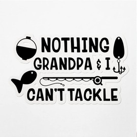 Decal Stickers of Grandpa Fishing Tackle Premium Indoor (No Waterproof) Vinyl Decal Stickers for Laptop Phone Accessory Helmet Car Window Mug Tuber Cup Door Wall Decoration ANDVER3d77590BL
