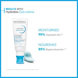 Bioderma Bioderma - Hydrabio - Gel Cream Moisturizer - Provides Radiance - Cream Face Moisturizer for Normal to Combination Sensitive Skin, 1.33 Fl Oz (Pack of 1)