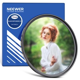 NEEWER 72mm Black Diffusion 1/4 Filter Film Effect Lens Filter Camera Lens Filter with Cleaning Cloth for Ultra Thin Waterproof Scratch Resistant HD Optical Glass Multi Nano Coating Video Vlog