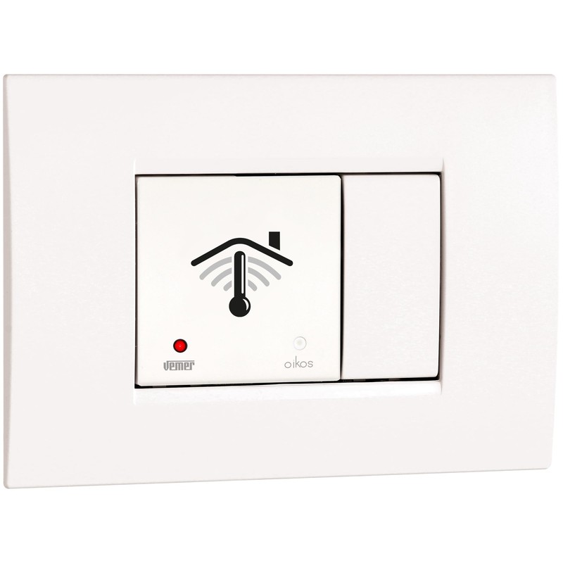 VEMER VE796000 OIKOS WiFi Flush-Mounted Thermostat with 2 Modules, Smart