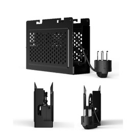 HumanCentric Power Supply Holder Add-On for HumanCentric Dual VESA Sleeve Part Number 101-2110, Compatible Only with Dell OptiPlex MFF, Metal Enclosure Box Optional Add On Requires Part 101-2110