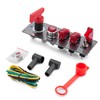 Auto Racing Car Ignition Switch Carbon Fiber Surface Panel 5
