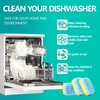 Spülmaschinen Blätter,Eine kraftvolle Reinigung, Fettlösekraft und Glanznatürliche Spülmittel Streifen, Phosphatfrei