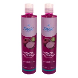 Shampoo Cebolla Linaza Sheló Nabel 530ml Pack 2 Limpieza Profunda