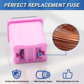 Automotive 30 Amp Fuse Mini Micro Cartridge Fuses for Cars and Trucks- Pack of 5