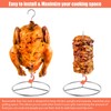 6 Pieces Stainless Steel Vertical Skewer Set, (2x15''Skewers,2x9‘’Spikes& 2x6.25‘’Bases), Multifuntion