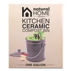 Natural Home 40629 Ceramic Compost Bin, Charcoal