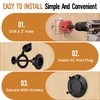 20A 125V Heavy-Duty AC Port Plug RV Shore Power Inlet