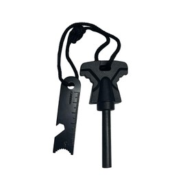 winbest Survival Fire Steel, Survival Flint and Steel Fire Starter Kit, Magnesium Ferrocium Rod Firesteel, Flint Striker Fire Starter for Travelling Camping Hiking