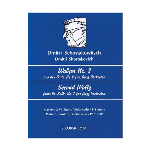 Second Waltz (from Jazz Suite No. 2): Violin, Cello, Clarinet