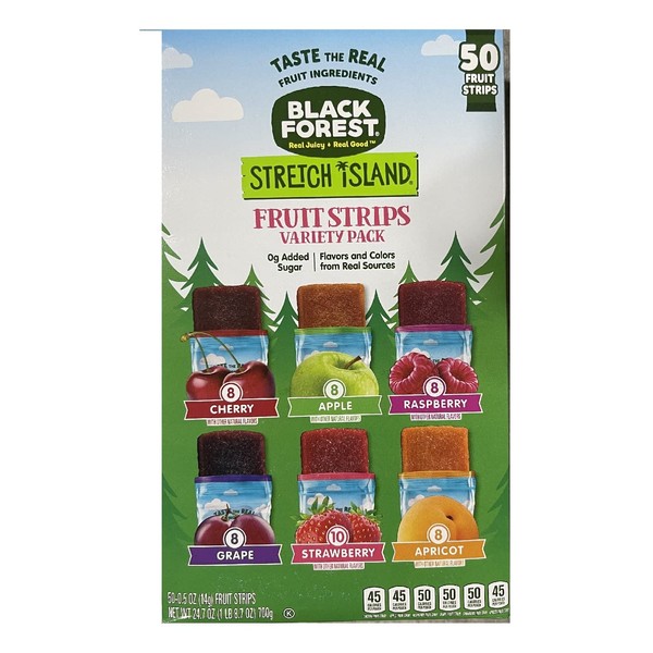 Stretch Island Fruit Leather Snacks Variety Pack, Cherry, Apple, Strawberry,