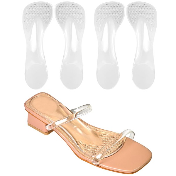 Unribeau 3/4 High Heel Cushion Insoles, Self-adhesive Arch Support Inserts