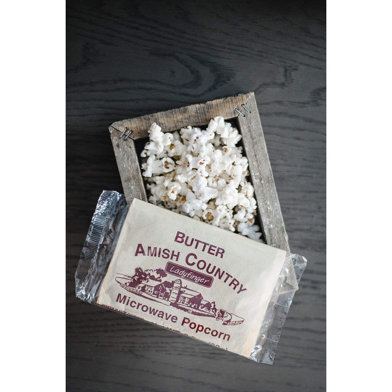 Amish Country Popcorn | Old Fashioned Microwave Popcorn | Ladyfinger