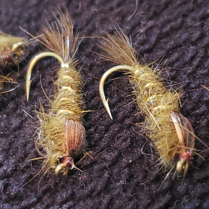 FRONTIER FLY COMPANY FLY FISHING FLIES NYMPH HARES EAR OLIVE