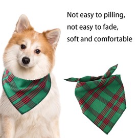 2PC Unique Style Paws Dog Bandanas Pet Dog Bandanas Cotton Triangle Dog Scarfs Triangle Bibs for Small Medium Large Dogs