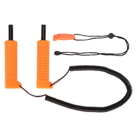 Retractable Ice Picks Kit Comfortable Grip Incisive Tip Ice Awls with Whistle for Fishing Skating Emergency Orange