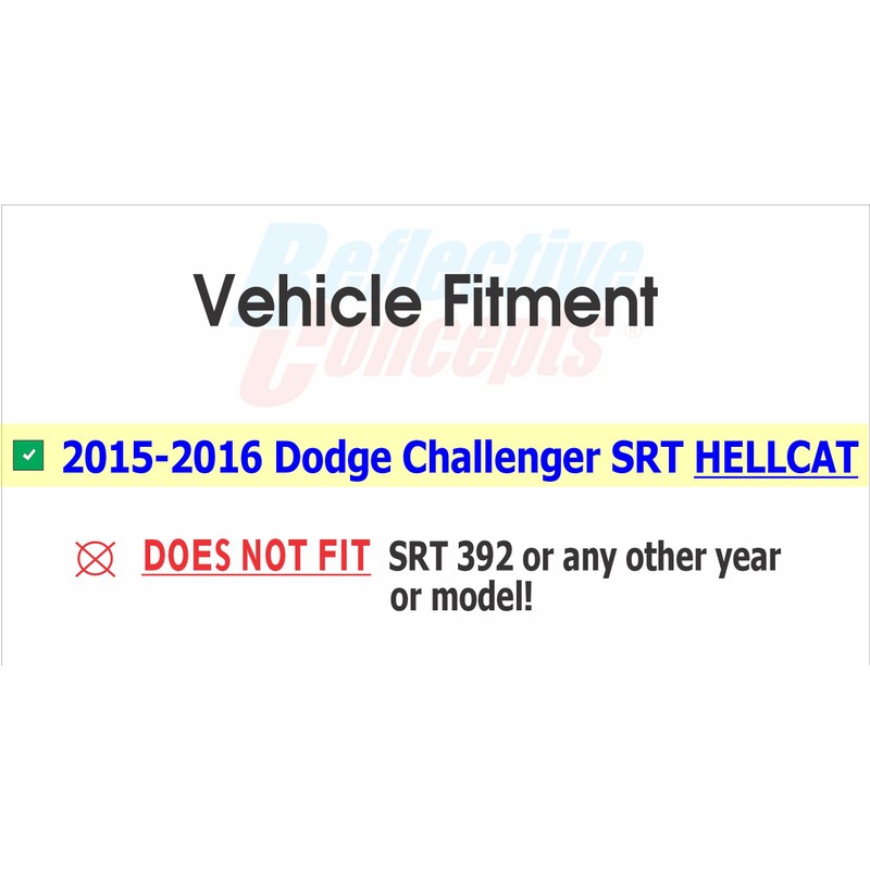 SRT Badge Overlay Decal Stickers - Grille and Trunk -