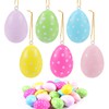 Pack of 24 Plastic Easter Eggs, Easter Eggs for Hanging,