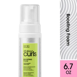 All About Curls Boosting Foam, Free of SLS SLES Sulfates, Silicones and Parabens, Color-Safe, 6.7-Ounce