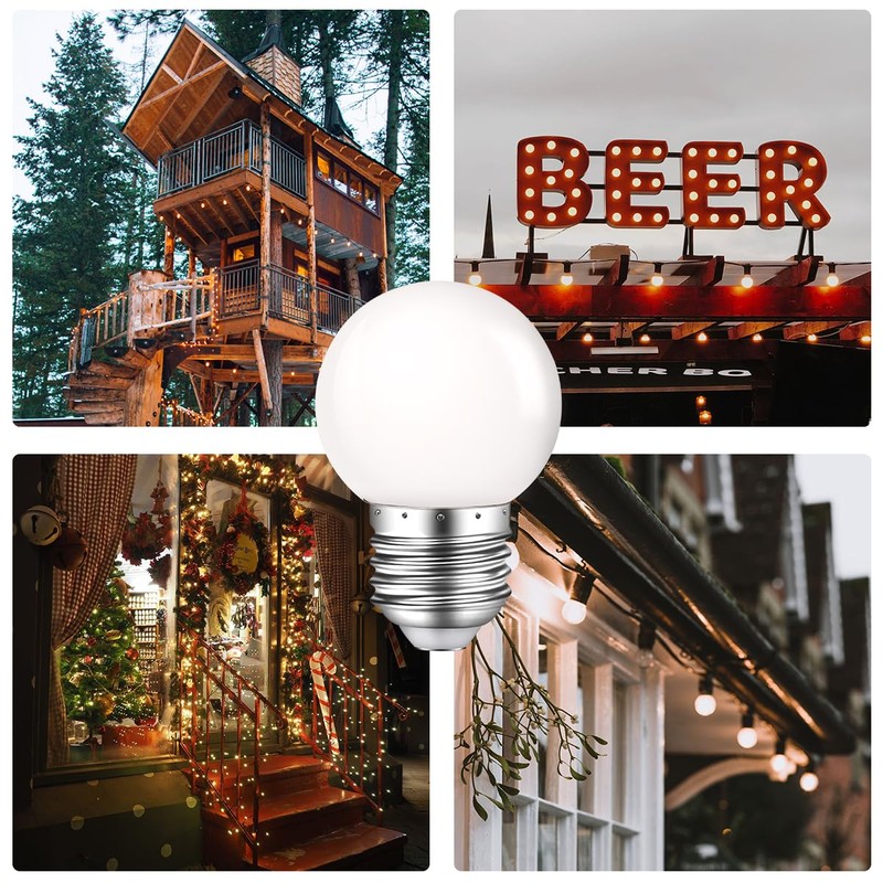 MZyoyo LED Night Light Bulb,E26 G45 G14 Base 1W Soft