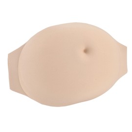 Fake Pregnant Woman Belly, Lightweight Foam Fake Belly, Soft Breathable Sponge, Lifelike, for Cosplay Halloween Party Christmas Party (Small)