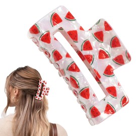 Watermelon Hair Clips, Watermelon Claw Clips, Summer Fruit Hair Clip, Fruit Claw Clip