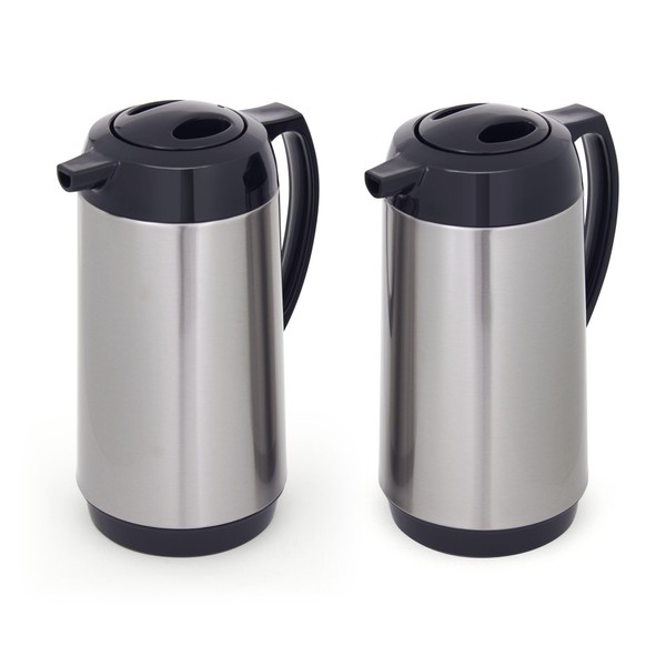 Copco Stainless Steel Insulated Carafes, Large Capacity Each For Serving,