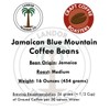 Jamaican Blue Mountain Coffee - 1 Pound - Medium Roast