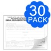 Annual Vehicle Inspection Report Form 30-pk 3-Ply Carbonless,Adhesive Vinyl Label