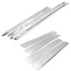 S SIZVER Polished 304 Stainless Steel Window Sills Trims+Door Pillar