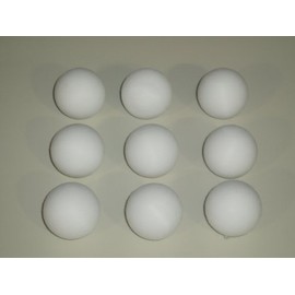 FOOTBALL TABLE BALLS 9 x 36 mm SCUFFED WHITE BALLS **