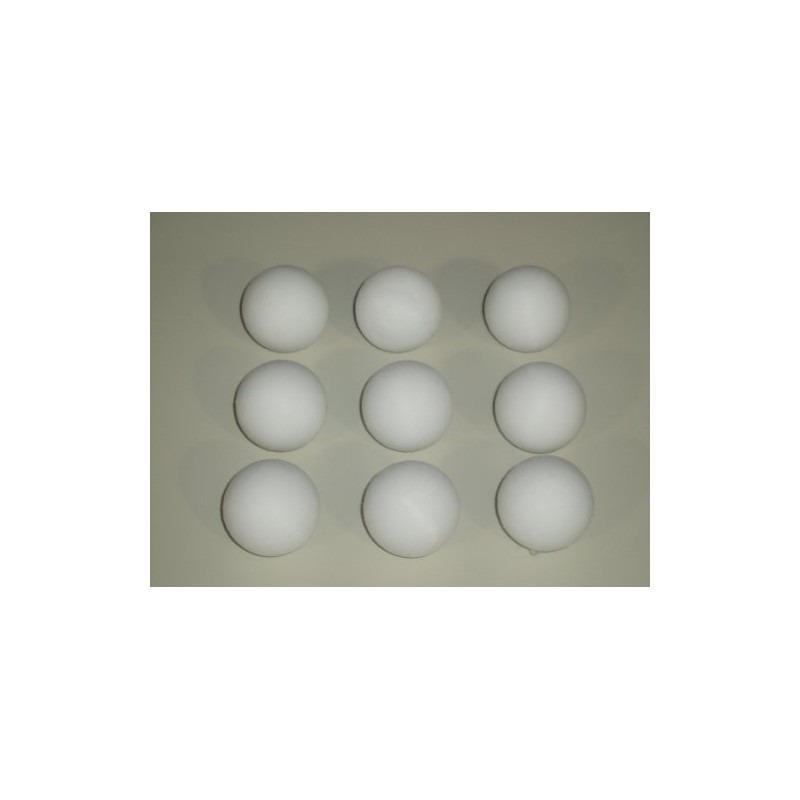 FOOTBALL TABLE BALLS 9 x 36 mm SCUFFED WHITE BALLS