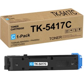 UEESLH TK-5417C TK5417C Toner Cartridge Compatible for Kyocera TK-5417C TK5417C 1T02Z7CUS0 for TASKalfa MA4500ci / PA4500ci Printer 1 Pack Cyan 13,000 Pages