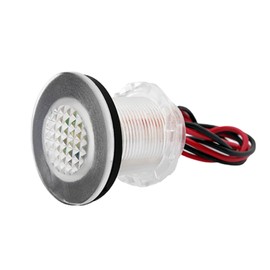 Dream Lighting 12V DC LED Courtesy Deck Light Landscape Cabin RV Accent Cockpit Livewell Tank Boat Stairway Step Lamp Amber Color Waterproof