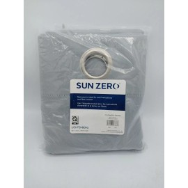 Sun Zero Panel Curtain Grommet 40in x 84in Gray