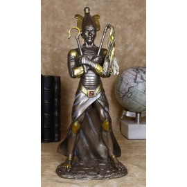 Ebros Egyptian God of The Dead Osiris Holding Crook and Flail 11.5" H Figurine
