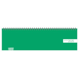 Wochenquerplaner Grün 2025: times&more - Bunter Tischkalender mit Punkten. Handlicher Wochenplaner im Querformat. Tischquerkalender 2025 zum Planen von Terminen. (Bürokalender Heye)