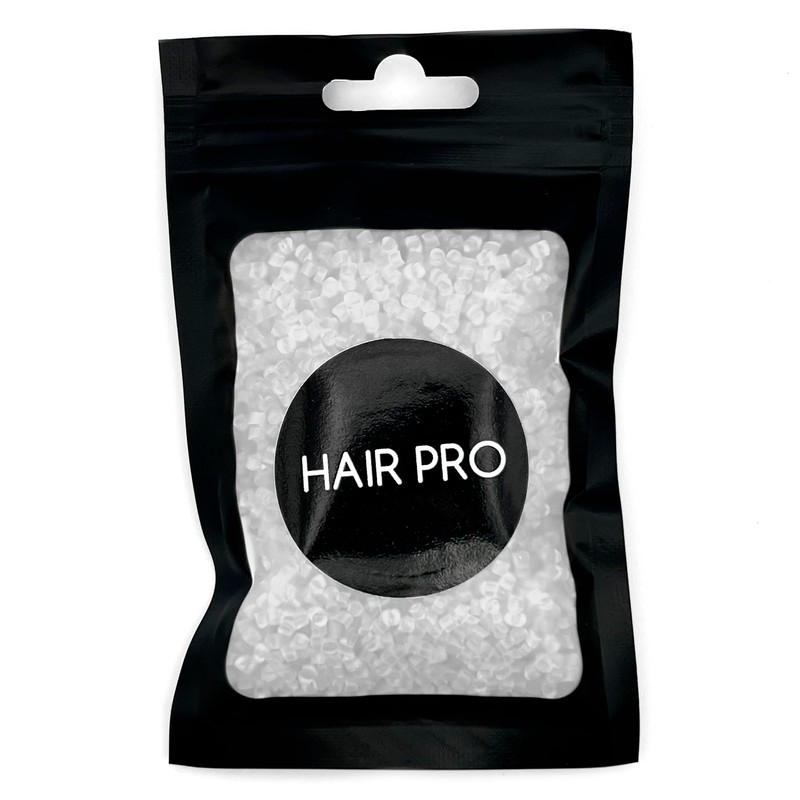 HairPro Extension Italian Keratin Granulated Glue Beads - Transparent #0.1