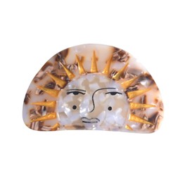 Funny Classic Bohemia Hair Clips,Novelty Acetate Hair Clip,Small Boho Sun Claw Clips for Women,Tortoiseshell