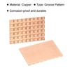 sourcing map Copper Heatsink with Conductive Thermal Pads for Solid