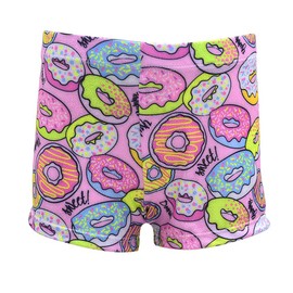 ZIZI Teen Girls' Sparkle Dance Tumbling Athletic Brithday Gift Gymnastics Doughnut Underwear 7Y, 5-6X