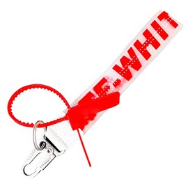 Fashion Letter Lanyard Keychain,Wristlet Keychain,Key Chain can Hang Keys,Wallet,Jeans Decoration,Office Badge,Unisex Cool Wrist Lanyard (Red)