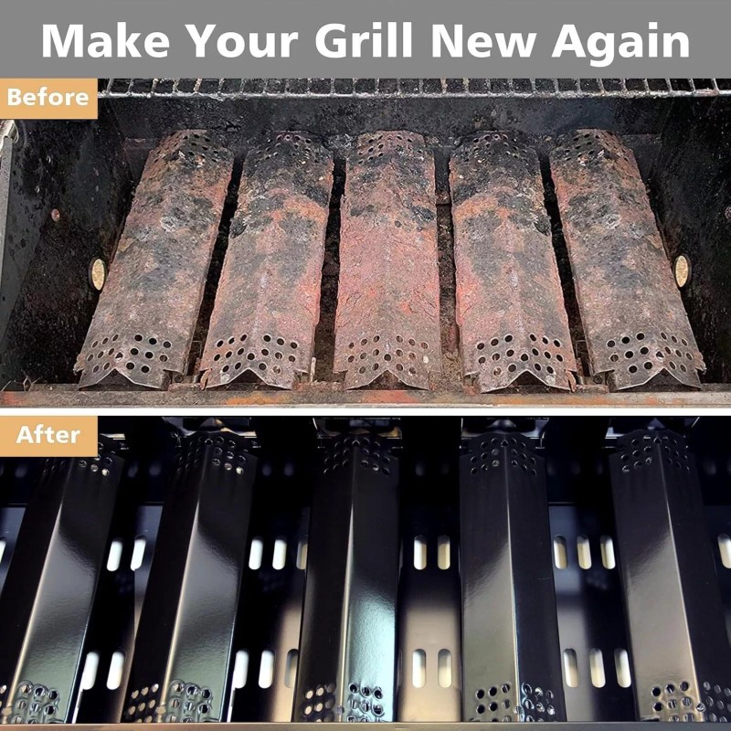 Easylife-Home Steel Heat Plates for Home Depot Nexgrill 6 Burner