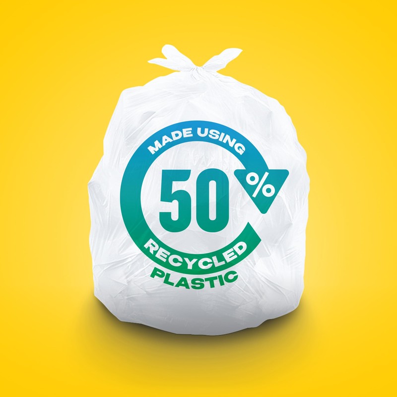 Glad White Garbage Bags - Small 25 Litres - Made