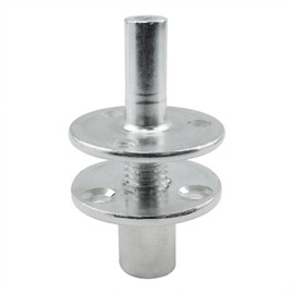 Metal M12 Bed Post Connector Furniture Leg Connector Screw-in T-Nut Bedpost Connector Furniture Hardware Nuts 2Set