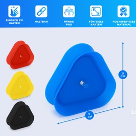 Kyto Pack of 4 Card Holders for 35 Cards Card Game Holder Card Aid Children Plastic Colourful