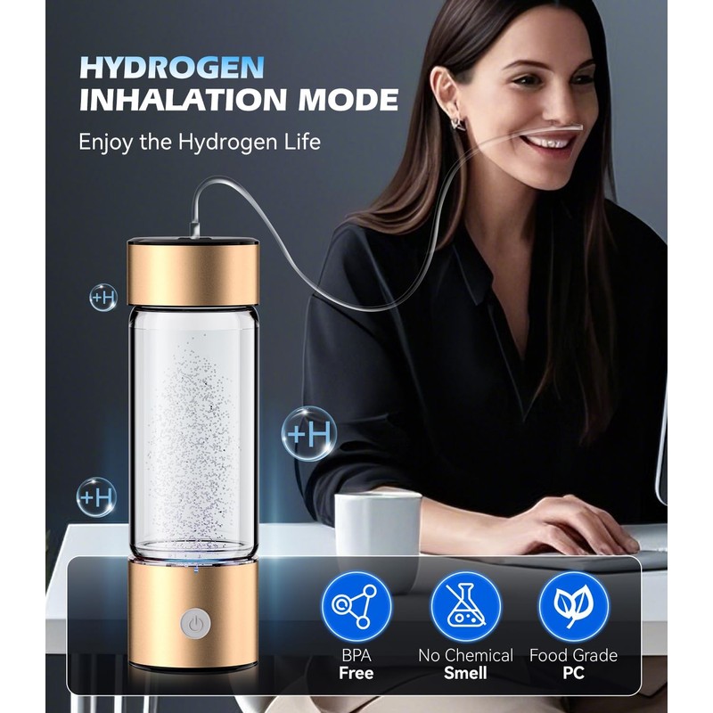 LOZLTX 2025 Technology Hydrogen Water Bottle【NO.1 Double Hydrogen Content】【H2-Elektrolyse -
