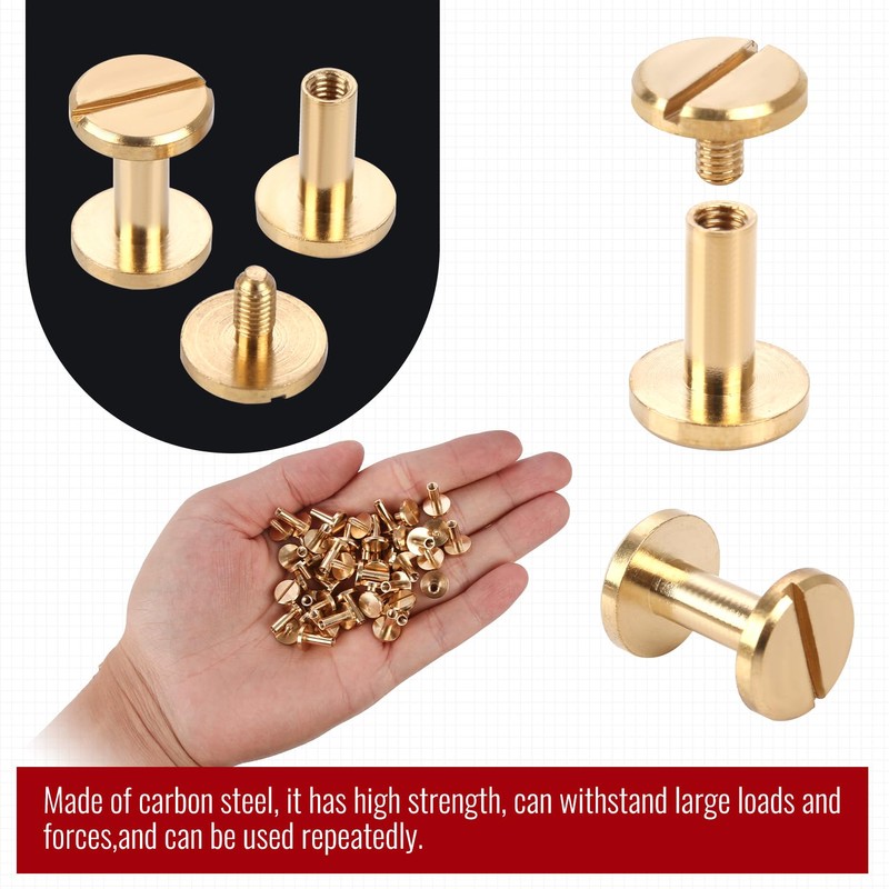 Chicago Binding Screws - 4 mm x 8 mm Binding