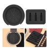 Guitar Mute Pad Sound Hole Cover Black Silicone Musical Instrument